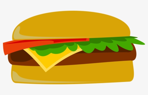 Image Of A Hamburger Graphic - Clipart Cheese Burger, HD Png Download, Transparent PNG