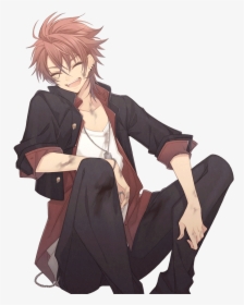 Image Day Scout - Anime Boy Sitting Png, Transparent Png, Transparent PNG