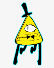 #billcipher #gravityfalls #cartoon #pyramid #eye #yellow, HD Png Download, Transparent PNG