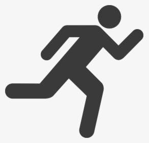 Clip Art Running Man Symbol - Transparent Background Running Stick Man, HD Png Download, Transparent PNG