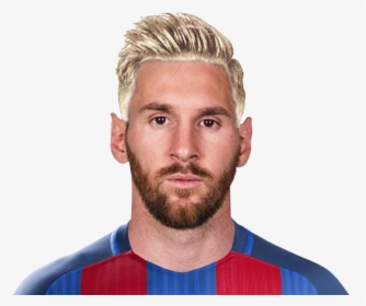 Messi Blonde Face Png , Png Download - Messi Face Png, Transparent Png ,  Transparent Png Image - PNGitem