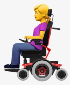 Girl In Wheelchair Emoji, HD Png Download, Transparent PNG