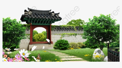 Fresh Material Patio Courtyard Backyard Category - Background Garden Png, Transparent Png, Transparent PNG