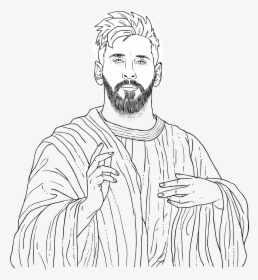 Messi Coloring Pages, HD Png Download, Transparent PNG