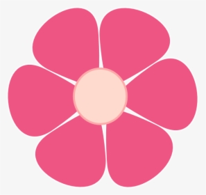 Pink Cartoon Flowers - Pink Flower Clipart Png, Transparent Png, Transparent PNG