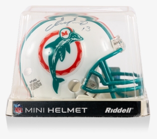 Dan Marino Signed Mini Miami Dolphins Riddell Helmet - Face Mask, HD Png Download, Transparent PNG