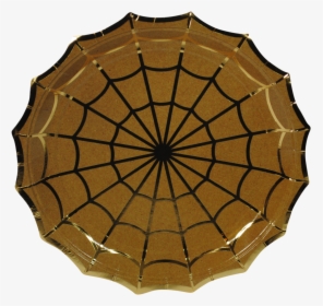 Cedar And Gold Foil Spiderweb Halloween Paper Plates - Stanford University, HD Png Download, Transparent PNG