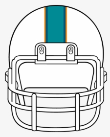 Dolphin Clipart Helmet - Front Football Helmet Clipart, HD Png Download, Transparent PNG
