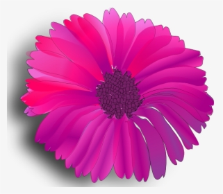 Free Vector Pink Flower Clip Art - Pink Flower Clip Art, HD Png Download, Transparent PNG