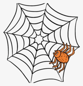 Spider Web Drawing, HD Png Download, Transparent PNG