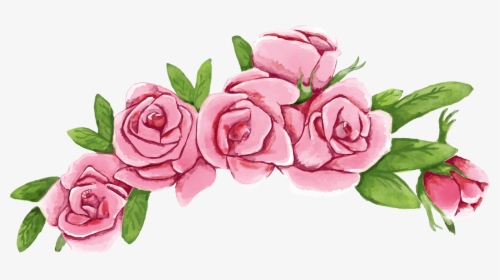 Transparent Rose Vector Png - Vector Flower Crown Png, Png Download, Transparent PNG
