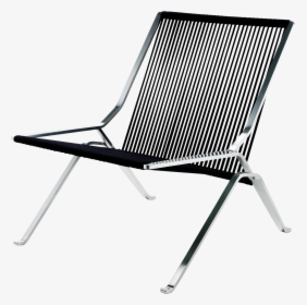 Pk25 Lounge Chair Poul Kjærholm Black Flag Haylard - Chair Design Poul Kjaerholm, HD Png Download, Transparent PNG