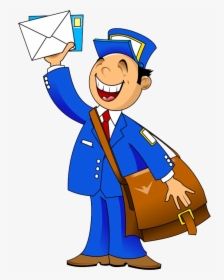 Mailman Clipart Mail Carrier - Postman Clipart, HD Png Download, Transparent PNG