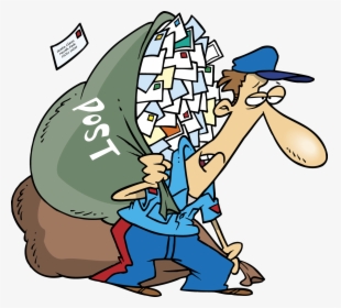 Funny Postman Cartoons - Funny Postman Cartoon, HD Png Download, Transparent PNG