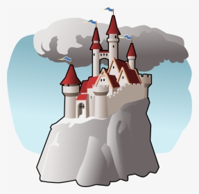 Free Castle Clipart - Castle On A Hill Clip Art, HD Png Download, Transparent PNG