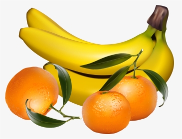 Bananas And Tangerines Png Clipart - Bananas And Oranges Clipart, Transparent Png, Transparent PNG