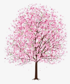 Mq Pink Flower Flowers Tree Trees - Trees Flowers Png, Transparent Png, Transparent PNG