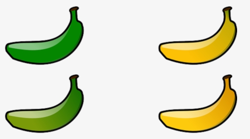 Transparent Banana Clip Art - Green Banana Clip Art, HD Png Download, Transparent PNG