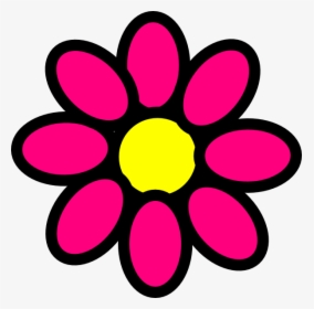 Pink Flower Clip Art At Clker - Girly Clipart, HD Png Download, Transparent PNG
