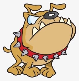 Mean Dog Cliparts - Dog Spiked Collar Cartoon, HD Png Download, Transparent PNG
