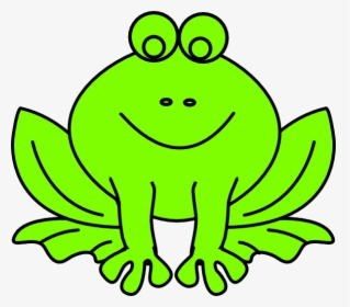 Green Frog Svg Clip Arts - Dibujos De Ranas Y Sapos, HD Png Download, Transparent PNG