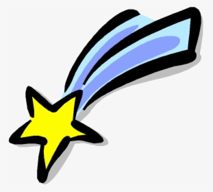 Shooting Star Clipart Space Drawing - Cartoon Clipart Shooting Star, HD Png Download, Transparent PNG