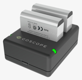 Goscope Dual Battery Charger For Gopro Hero4 - Electronics, HD Png Download, Transparent PNG