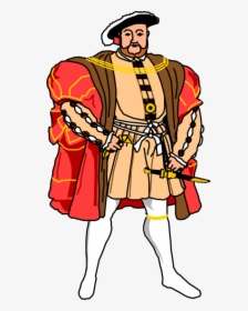 Art,fictional Character,artwork - King Henry Viii Cartoon, HD Png Download, Transparent PNG