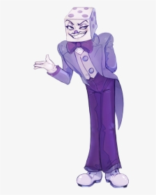 Clothing Fictional Character Purple Cartoon Violet - Cuphead King Dice Human, HD Png Download, Transparent PNG
