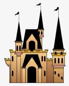 Castle, Flags, Windows, Roof, Towers - Castle Clipart Transparent Background, HD Png Download, Transparent PNG