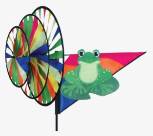 Image Of Triple Wheel Green Frog Spinner - Triple Wind Spinner, HD Png Download, Transparent PNG