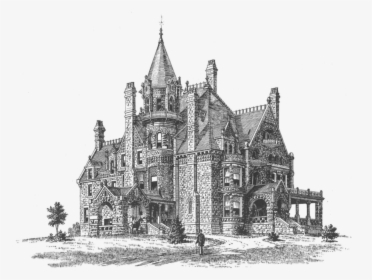 Drawn Castle Realistic X - Realistic Medieval Castle Drawing, HD Png Download, Transparent PNG