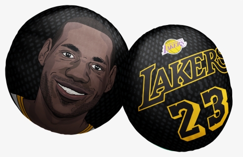 Lebron James Head Png - Logos And Uniforms Of The Los Angeles Lakers, Transparent Png, Transparent PNG