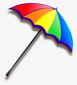 Beach Umbrella Clipart Png - Cartoon Beach Umbrella Clipart, Transparent Png, Transparent PNG