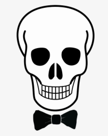Easy Simple Skull Drawing Clipart Scary Things To Transparent - Easy Simple Skull Drawing, HD Png Download, Transparent PNG