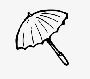 Line Art Of Umbrella, HD Png Download, Transparent PNG