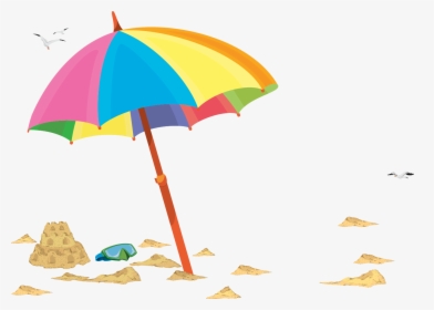 Free Beach Umbrella Illustration, HD Png Download, Transparent PNG