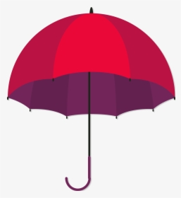 Clip Art Purple Beach Umbrella - Umbrella, HD Png Download, Transparent PNG