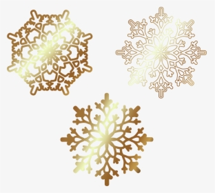 Golden Snowflakes Png Clip, Transparent Png, Transparent PNG