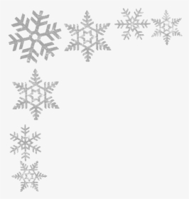 Snowflake Border Png - Transparent Background Silver Snowflake, Png Download, Transparent PNG
