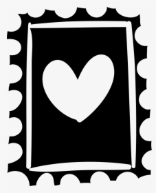 Stamp With Heart Drawing - Portable Network Graphics, HD Png Download, Transparent PNG