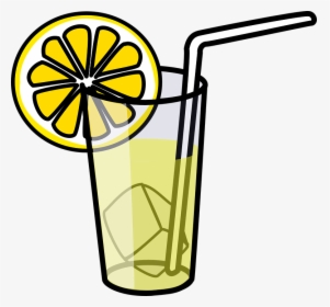 Juice, Glass, Lemonade, Straw, Iced, Beverage, Lemon - Lemonade Clipart, HD Png Download, Transparent PNG