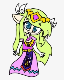 Toon Zelda - Cartoon, HD Png Download, Transparent PNG