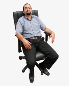 Sitting Man Png Free Download - Person Sitting In Chair Transparent Background, Png Download, Transparent PNG