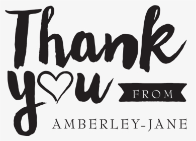 Thank You From The Heart - Calligraphy, HD Png Download, Transparent PNG