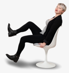 Transparent Person Sitting In Chair Png - Sitting, Png Download, Transparent PNG