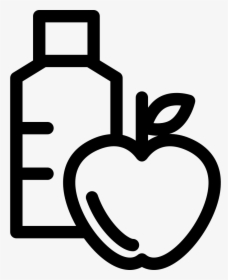 Apple And Water Bottle - Portable Network Graphics, HD Png Download, Transparent PNG