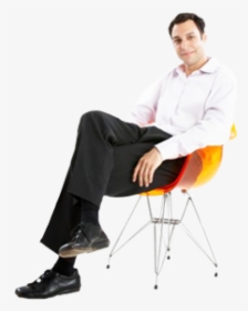 Sitting Man Png Free Download - Sitting In A Chair Png, Transparent Png, Transparent PNG