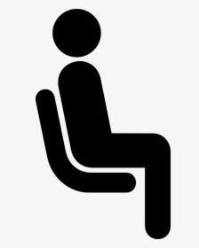 Stickman Sitting On Chair, HD Png Download, Transparent PNG