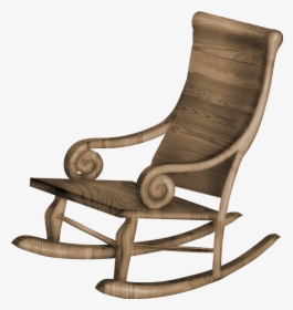 Clip Art Old Man In Rocking Chair - Rocking Chair Transparent Background, HD Png Download, Transparent PNG